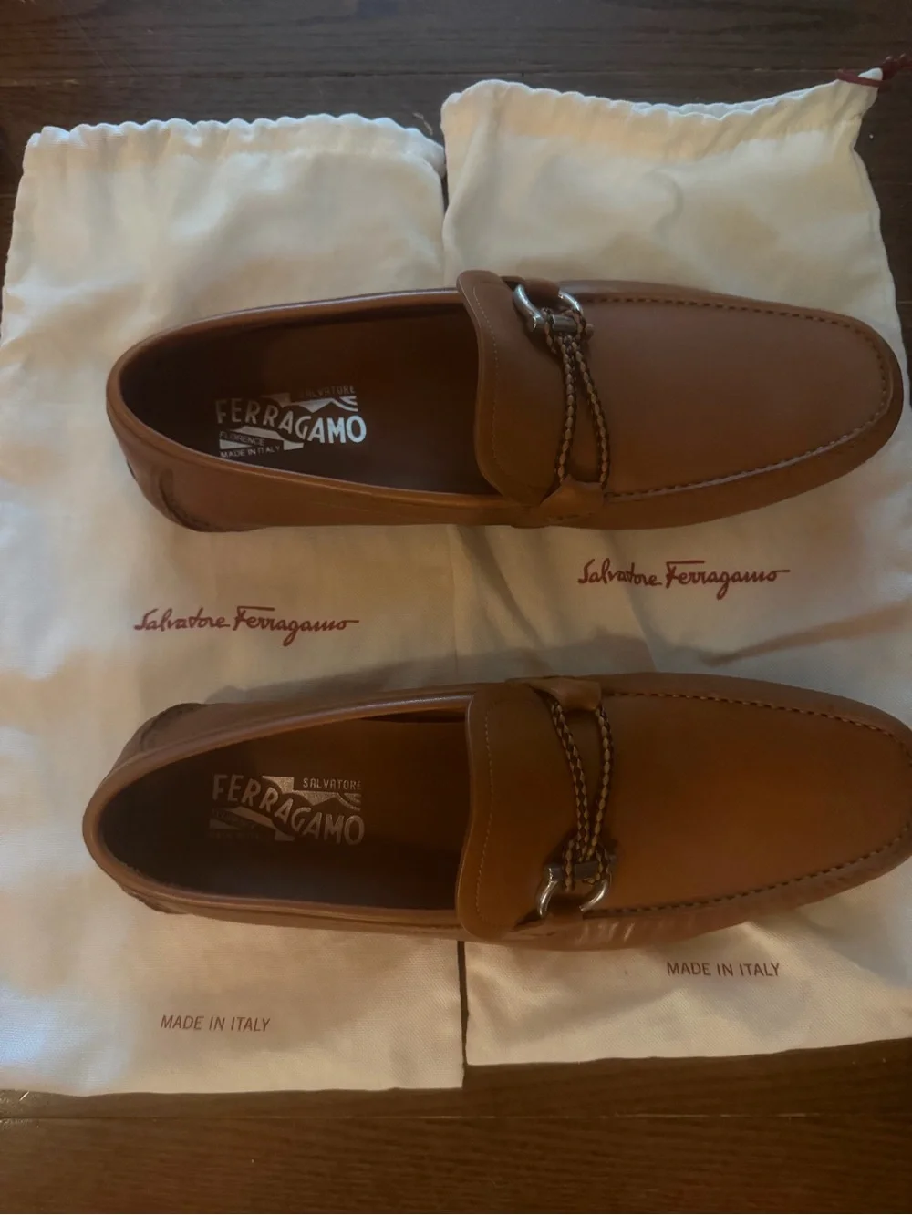 Salvatore Ferragamo sleek brown